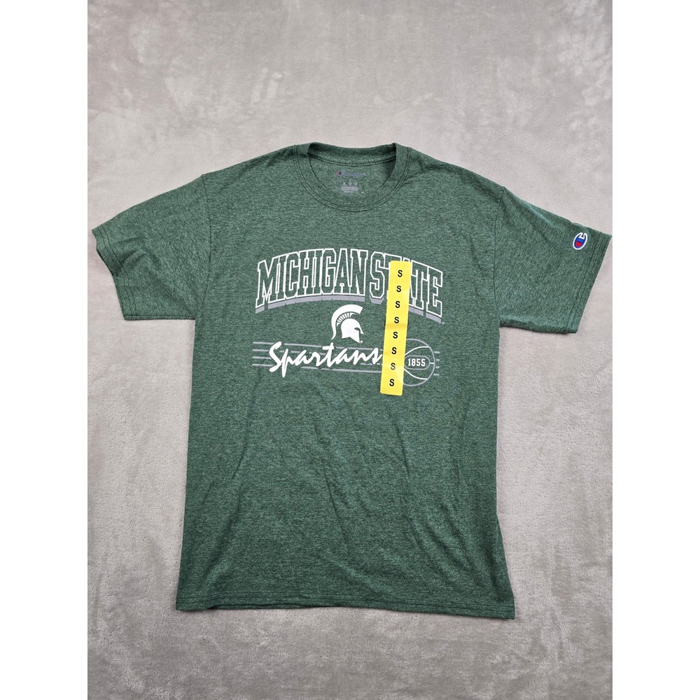 Champion Michigan State Spartans T-Shirt Women S Green NCAA Graphic Tee *Read